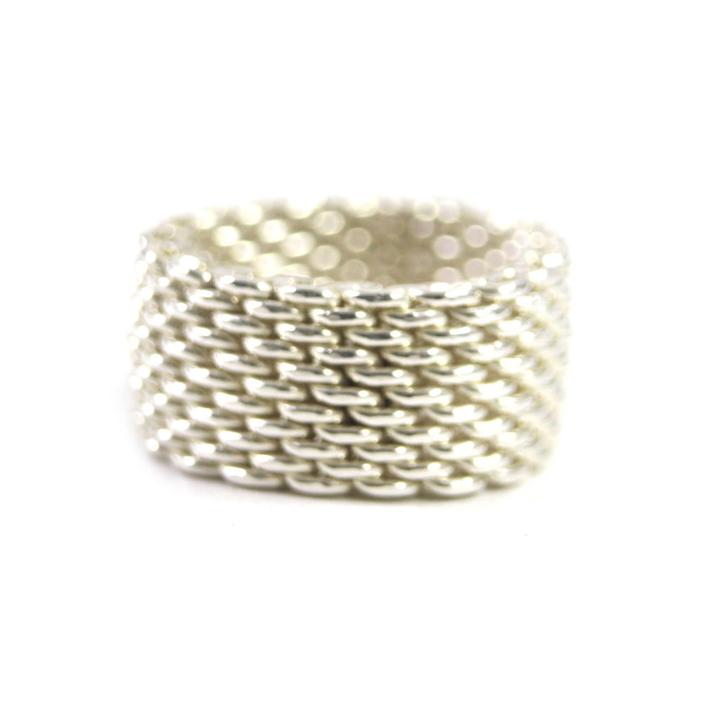 TIFFANY&Co. Ring Main�FSV925 Silver Somerset Women Used Authentic