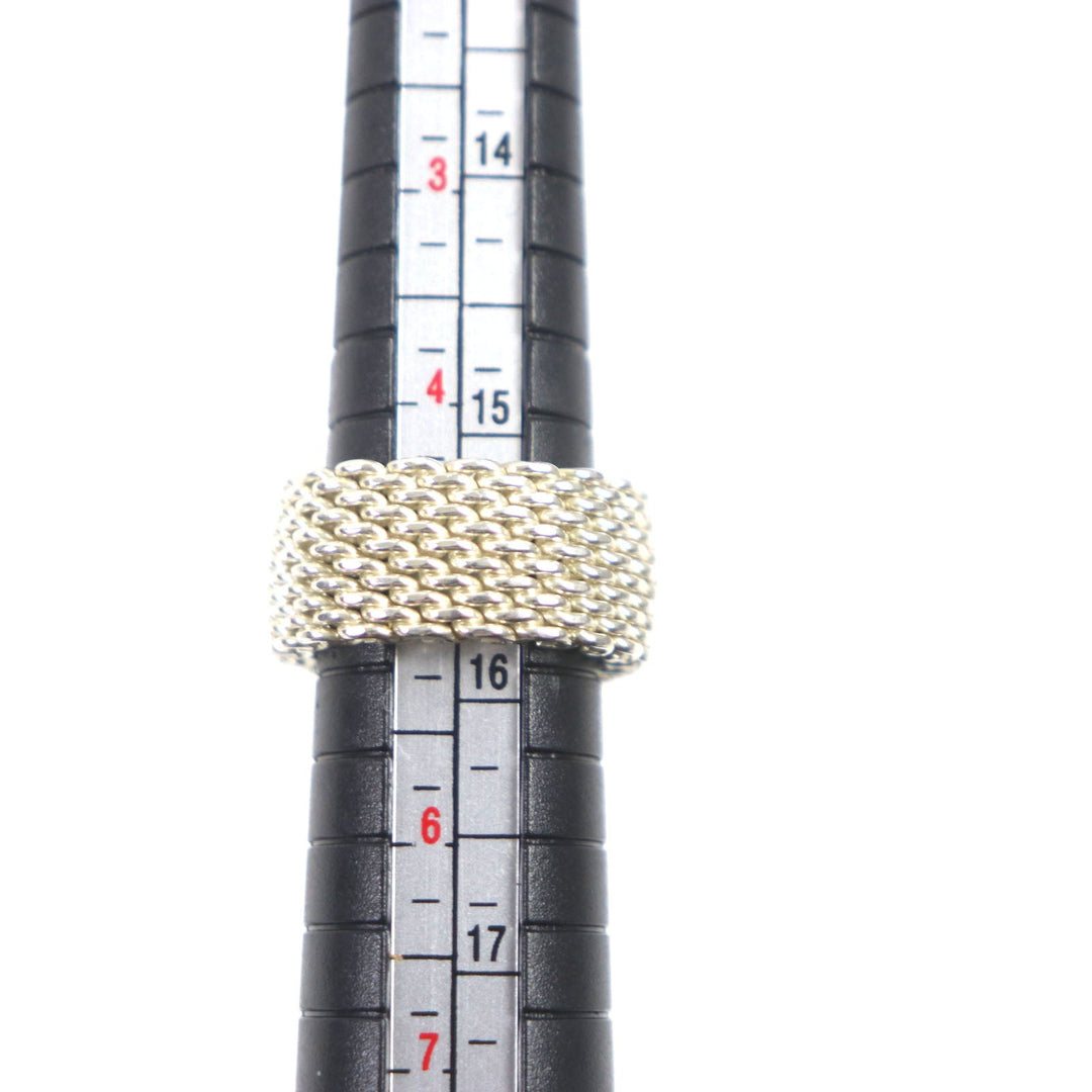 TIFFANY&Co. Ring Main�FSV925 Silver Somerset Women Used Authentic
