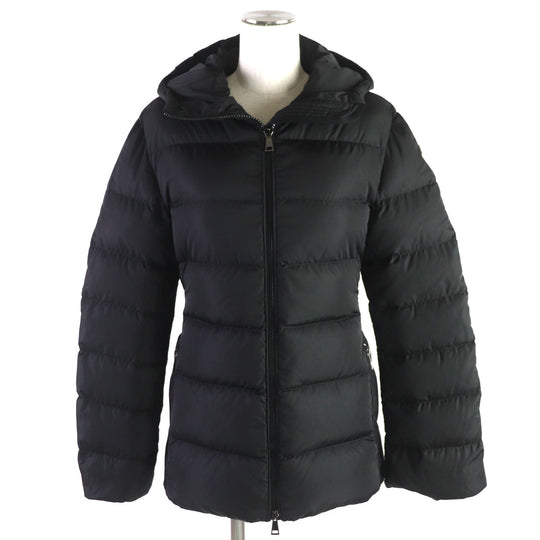 MONCLER Down jacket Outer: 100% nylon, Lining: 100% nylon, Filling: 90% down, Filling: 10% feather, Hood lining: 100% nylon black DERA Women 00 Used Authentic