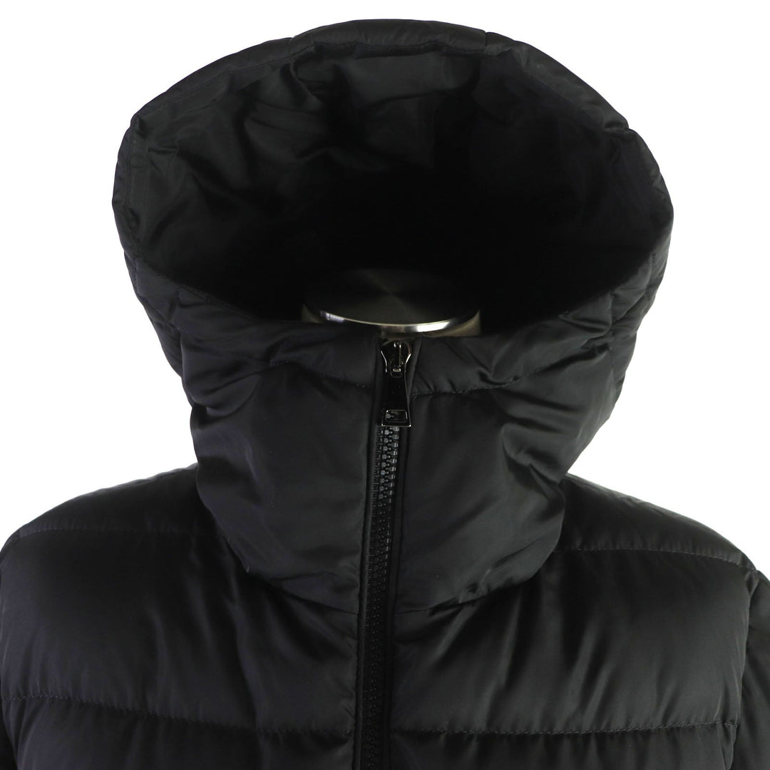 MONCLER Down jacket Outer: 100% nylon, Lining: 100% nylon, Filling: 90% down, Filling: 10% feather, Hood lining: 100% nylon black DERA Women 00 Used Authentic