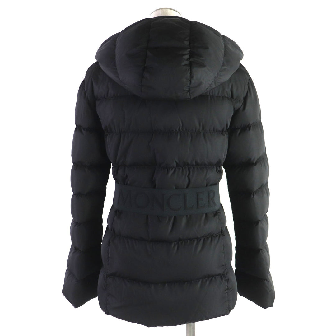 MONCLER Down jacket Outer: 100% nylon, Lining: 100% nylon, Filling: 90% down, Filling: 10% feather, Hood lining: 100% nylon black DERA Women 00 Used Authentic
