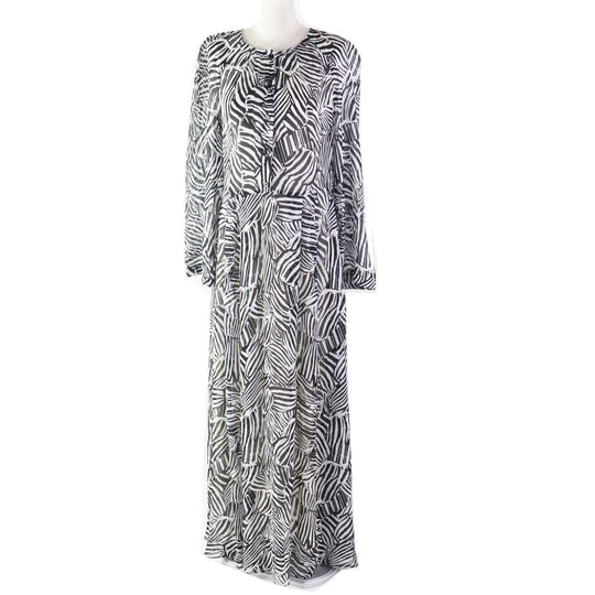 Missoni one piece Outer: 100% rayon, Part: 100% nylon, Petticoat: 96% silk, 4% polyurethane Black White Women 40 Used Authentic