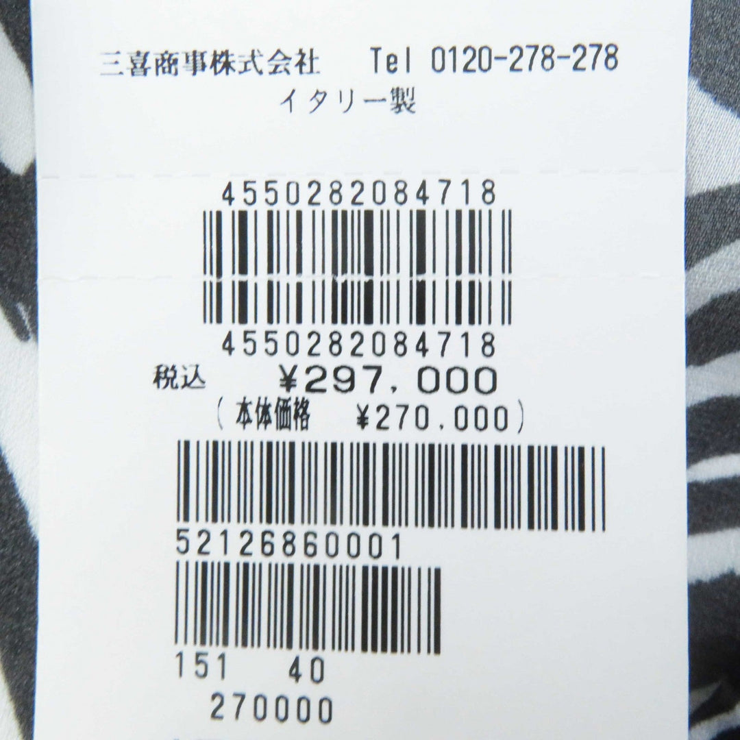 Missoni one piece Outer: 100% rayon, Part: 100% nylon, Petticoat: 96% silk, 4% polyurethane Black White Women 40 Used Authentic