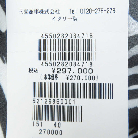 Missoni one piece Outer: 100% rayon, Part: 100% nylon, Petticoat: 96% silk, 4% polyurethane Black White Women 40 Used Authentic