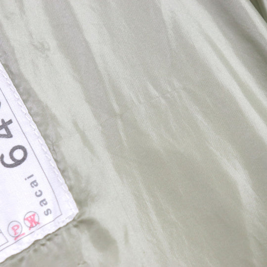 Sacai Blouson 22-06404 Outer: 100% polyester, Lining: 100% nylon, Filling: 100% polyester green Women 1 Used Authentic