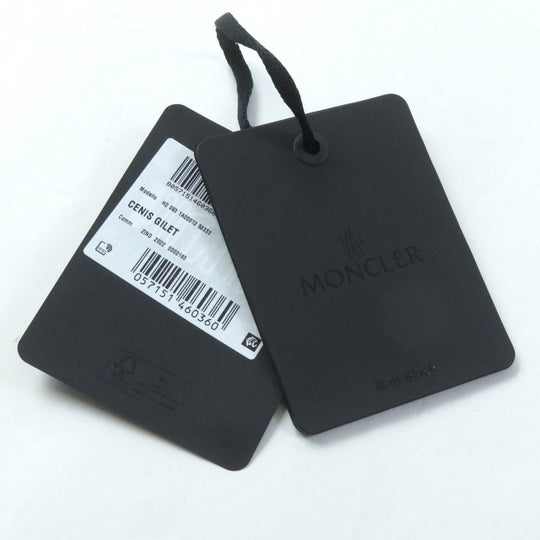 MONCLER Down vest Outer: 100% nylon, Lining: 100% nylon, Filling: 90% down, Filling: 10% feather black CENIS Women 3 Used Authentic