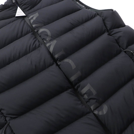 MONCLER Down vest Outer: 100% nylon, Lining: 100% nylon, Filling: 90% down, Filling: 10% feather black CENIS Women 3 Used Authentic