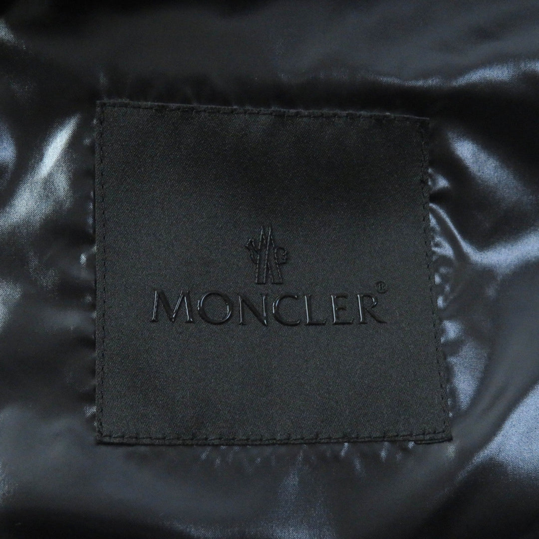 MONCLER Down vest Outer: 100% nylon, Lining: 100% nylon, Filling: 90% down, Filling: 10% feather black CENIS Women 3 Used Authentic