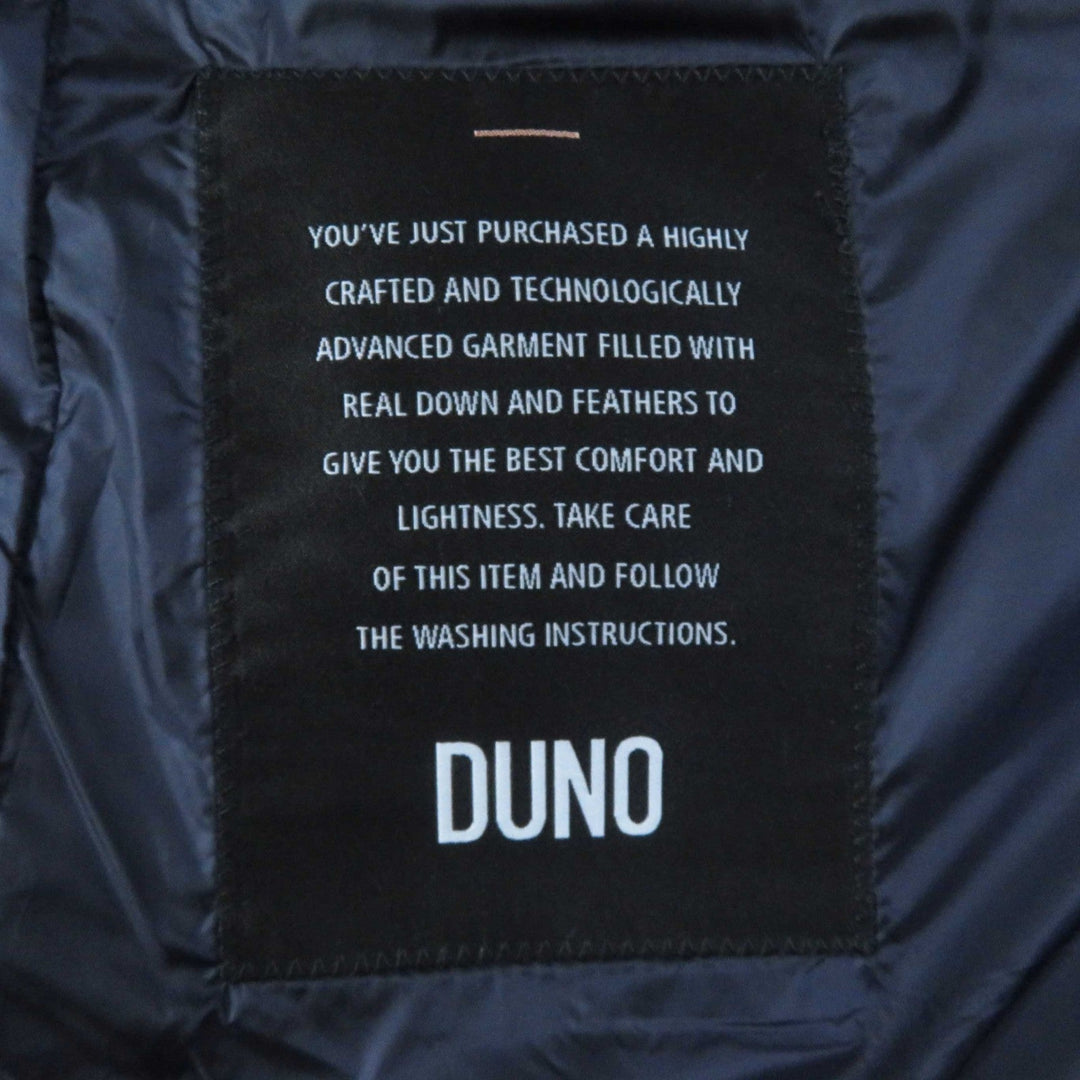 DUNO down coat Outer material: 42% wool, Outer material: 40% rayon, Outer material: 18% polyester, Outer material: 100% polyester, Lining: 100% nylon Navy BALLON Women 40 Used Authentic