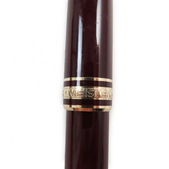 MONTBLANC Ballpoint pen resin Bordeaux Gold Meisterstck mens(Unisex) Used Authentic
