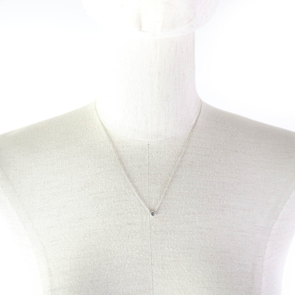TIFFANY&Co. Necklace Main: SV925, Part: Aquamarine Silver light blue El Saperetti Color by the yard Women Used Authentic