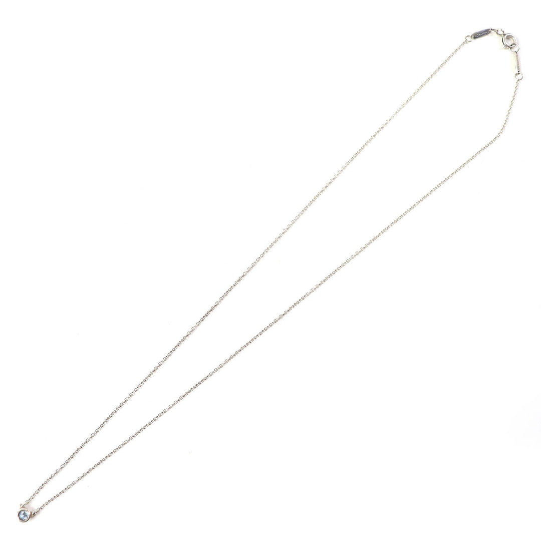 TIFFANY&Co. Necklace Main: SV925, Part: Aquamarine Silver light blue El Saperetti Color by the yard Women Used Authentic