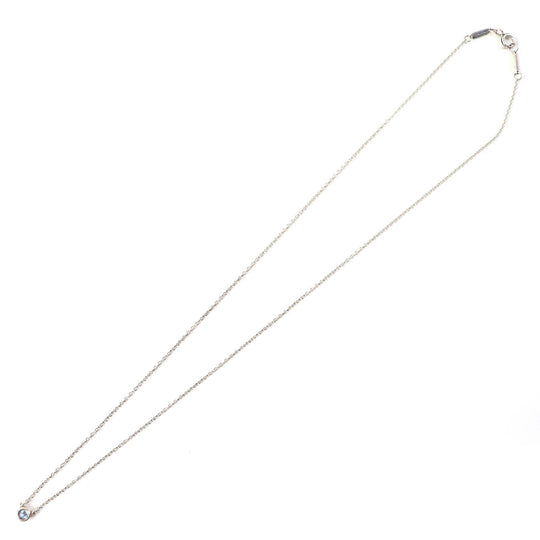 TIFFANY&Co. Necklace Main: SV925, Part: Aquamarine Silver light blue El Saperetti Color by the yard Women Used Authentic