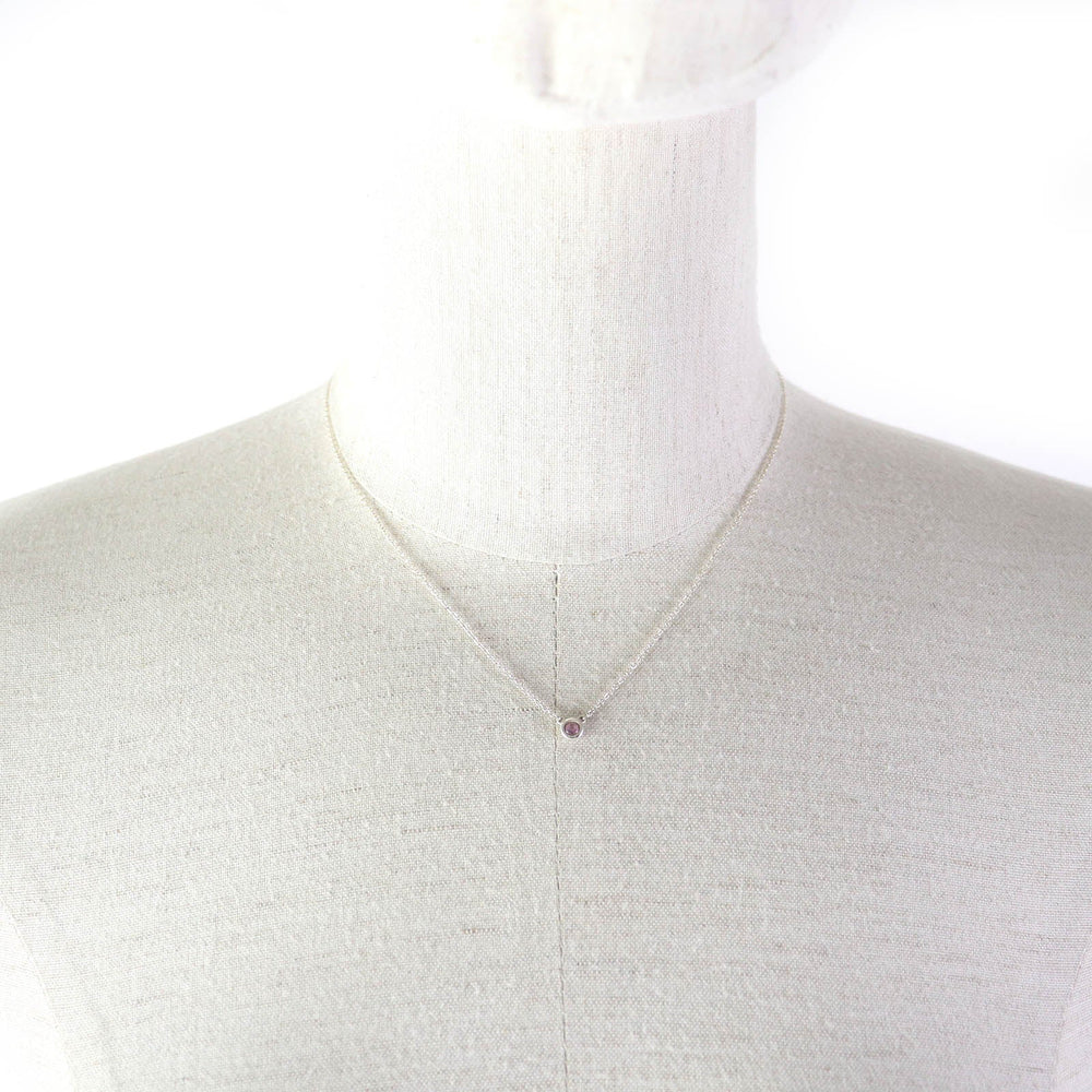 TIFFANY&Co. Necklace Main: SV925, Part: Pink sapphire Silver pink El Saperetti Color by the yard Women Used Authentic