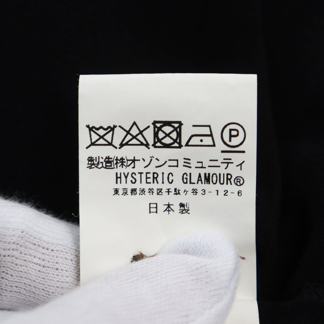 HYSTERIC GLAMOUR Short sleeve shirt 02172AH03 Main: 100% rayon black mens S Used Authentic
