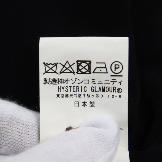 HYSTERIC GLAMOUR Short sleeve shirt 02172AH03 Main: 100% rayon black mens S Used Authentic