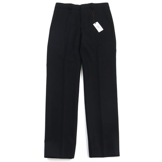 HERMES slacks Outer: 100% wool, Lining: 100% cupra, Part: 100% cotton black Women 38 Used Authentic