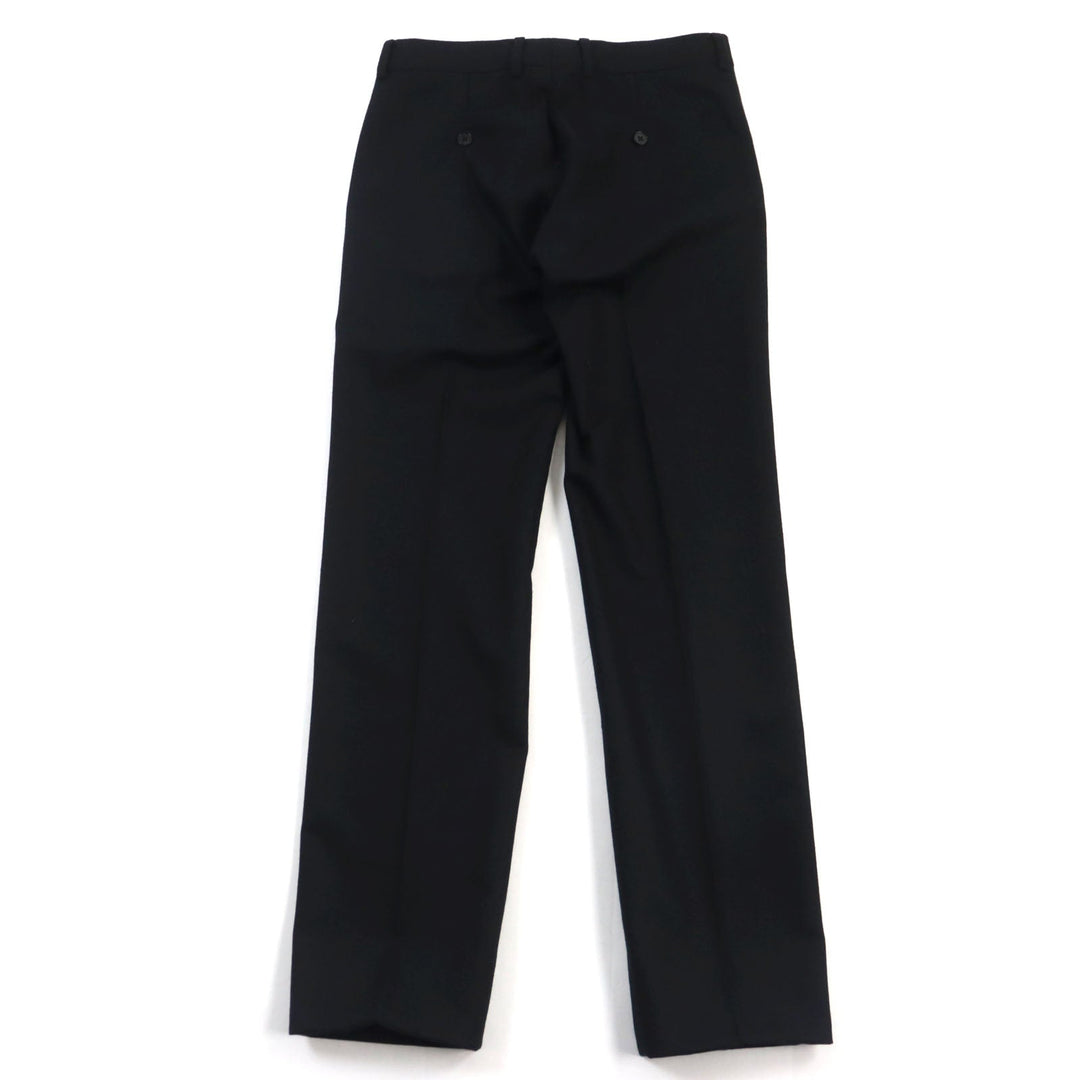 HERMES slacks Outer: 100% wool, Lining: 100% cupra, Part: 100% cotton black Women 38 Used Authentic