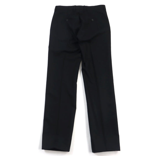 HERMES slacks Outer: 100% wool, Lining: 100% cupra, Part: 100% cotton black Women 38 Used Authentic