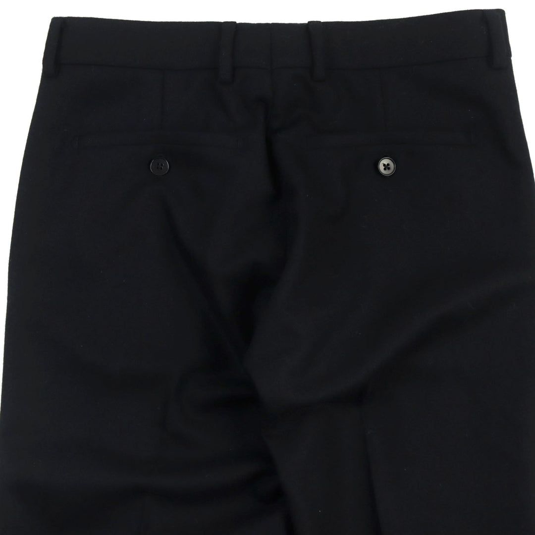HERMES slacks Outer: 100% wool, Lining: 100% cupra, Part: 100% cotton black Women 38 Used Authentic