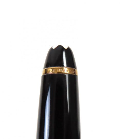 MONTBLANC fountain pen Main: Resin Nib: K14 Black gold Meisterstck mens Used Authentic
