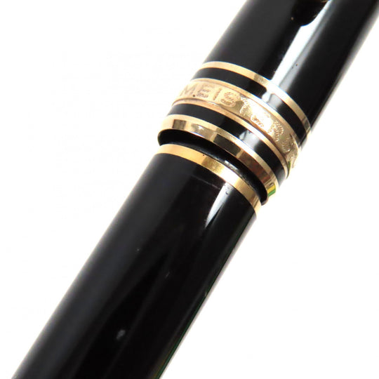 MONTBLANC fountain pen Main: Resin Nib: K14 Black gold Meisterstck mens Used Authentic