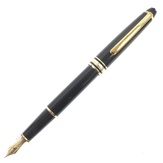 MONTBLANC fountain pen Main: Resin Nib: K14 Black gold Meisterstck mens Used Authentic