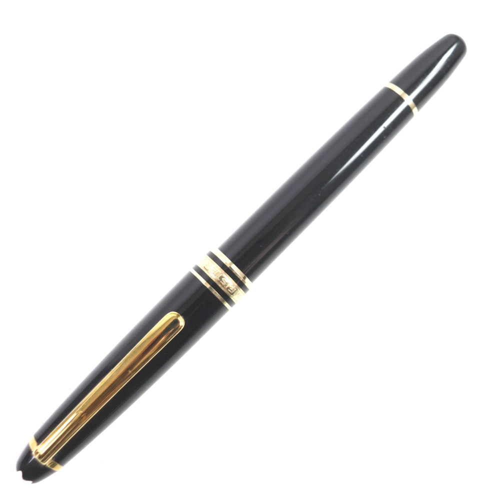 MONTBLANC fountain pen Main: Resin Nib: K14 Black gold Meisterstck mens Used Authentic