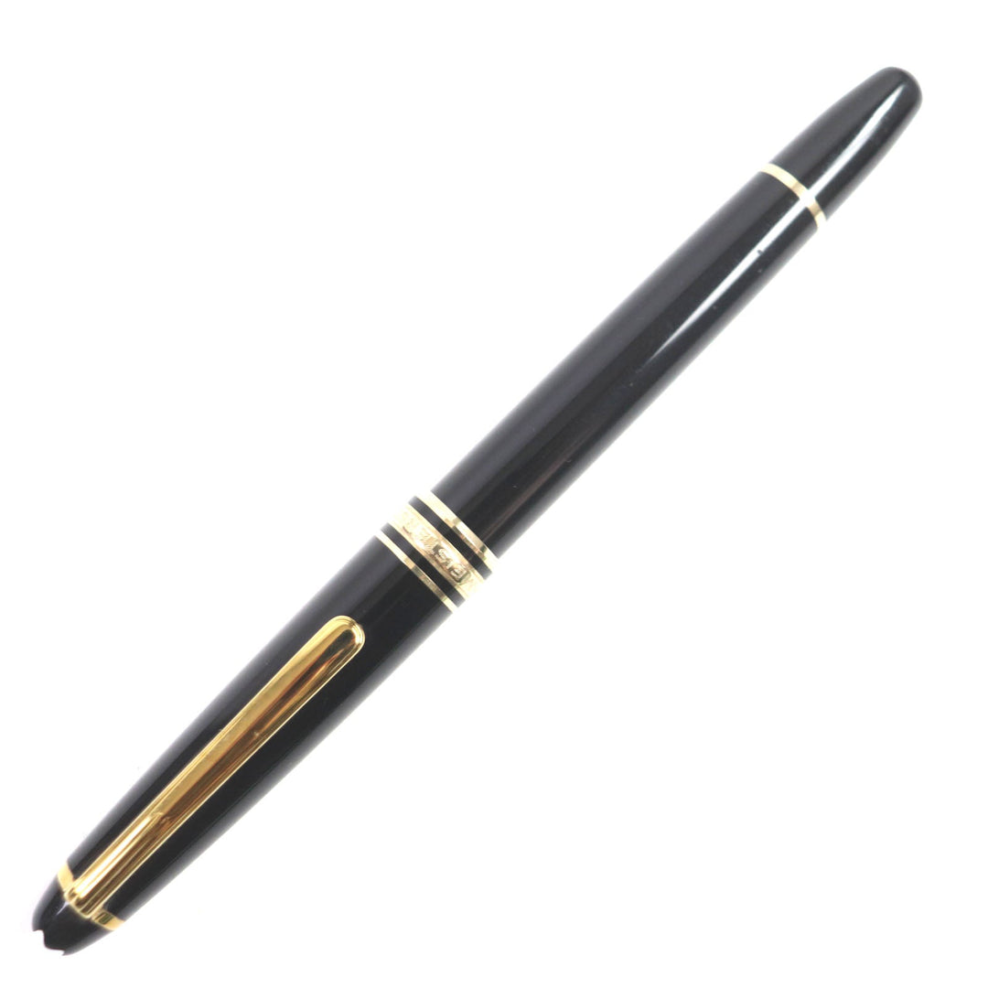 MONTBLANC fountain pen Main: Resin Nib: K14 Black gold Meisterstck mens Used Authentic