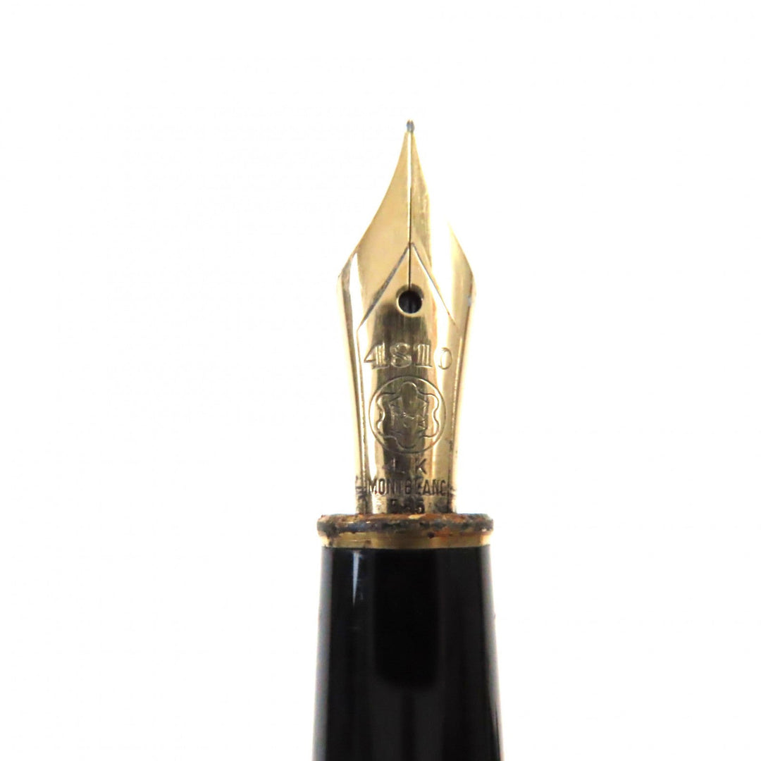 MONTBLANC fountain pen Main: Resin Nib: K14 Black gold Meisterstck mens Used Authentic