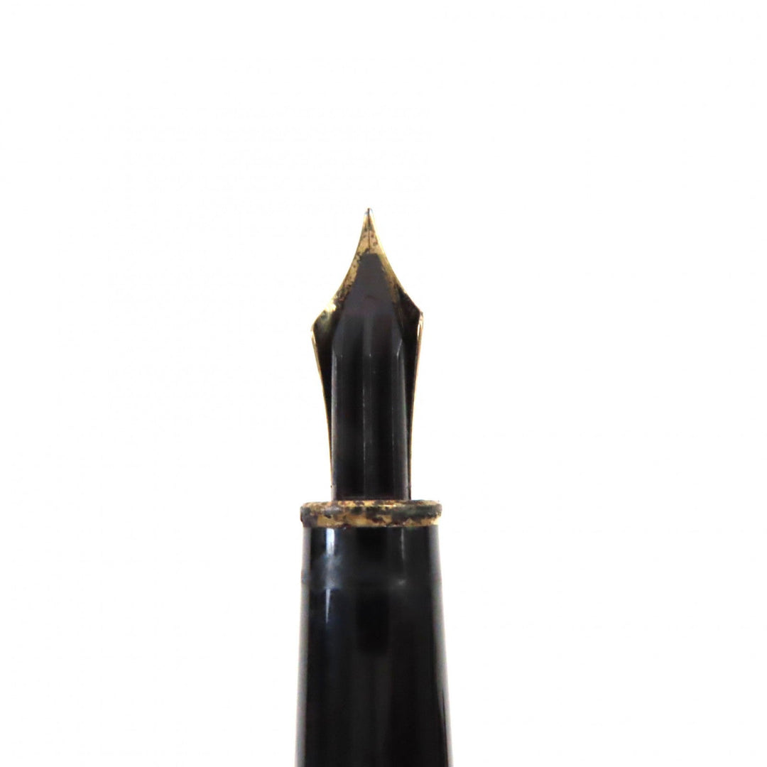 MONTBLANC fountain pen Main: Resin Nib: K14 Black gold Meisterstck mens Used Authentic