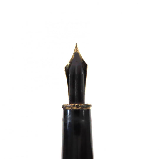 MONTBLANC fountain pen Main: Resin Nib: K14 Black gold Meisterstck mens Used Authentic