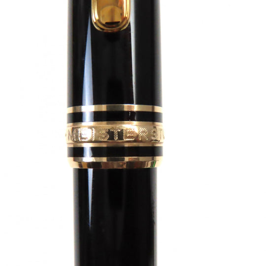 MONTBLANC fountain pen Main: Resin Nib: K14 Black gold Meisterstck mens Used Authentic