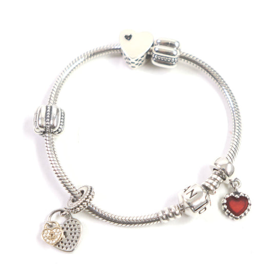 PANDORA bracelet Main�FSV925 Silver mens Used Authentic