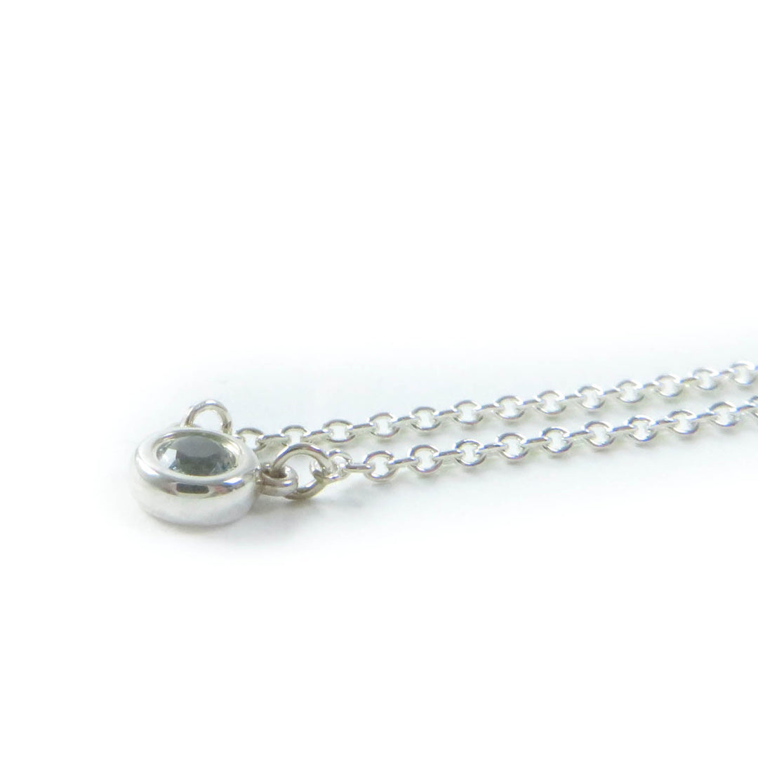 TIFFANY&Co. Necklace Main: AG925, Part: Aquamarine Silver blue Elsa Peretti Color by the Yard Aquamarine Pendant Women Used Authentic