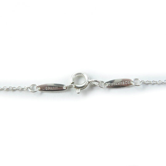 TIFFANY&Co. Necklace Main: AG925, Part: Aquamarine Silver blue Elsa Peretti Color by the Yard Aquamarine Pendant Women Used Authentic