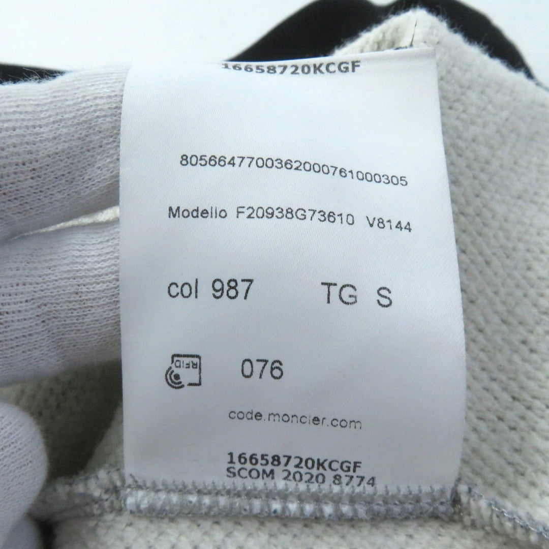 MONCLER sweat Main: 93% cotton, Main: 7% nylon, Part: 96% cotton, Part: 4% polyurethane, Other fabric: 100% cotton Multi MAGLIA Women S Used Authentic