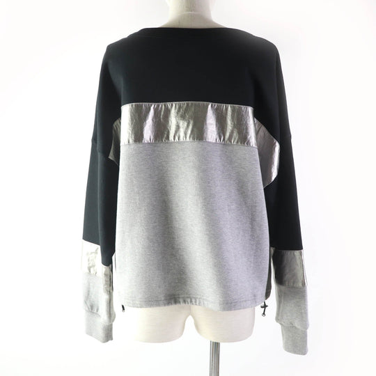 MONCLER sweat Main: 93% cotton, Main: 7% nylon, Part: 96% cotton, Part: 4% polyurethane, Other fabric: 100% cotton Multi MAGLIA Women S Used Authentic