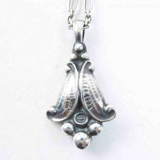 Georg Jensen Necklace 1993 Main: SV925, Part: Amethyst Silver purple Women Used Authentic