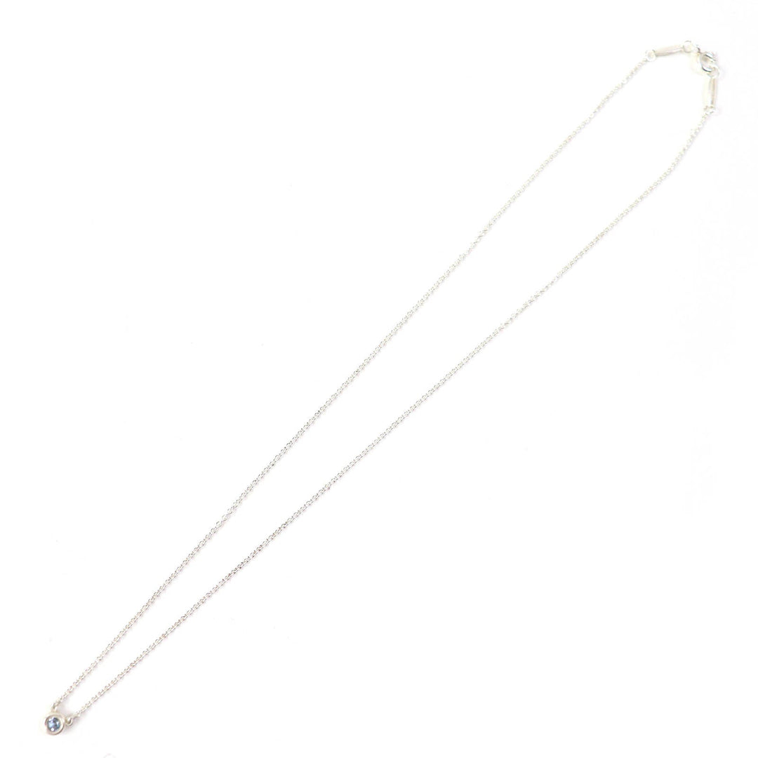 TIFFANY&Co. Necklace Main: AG925, Part: Aquamarine Silver light blue El Saperetti Color by the yard Women Used Authentic