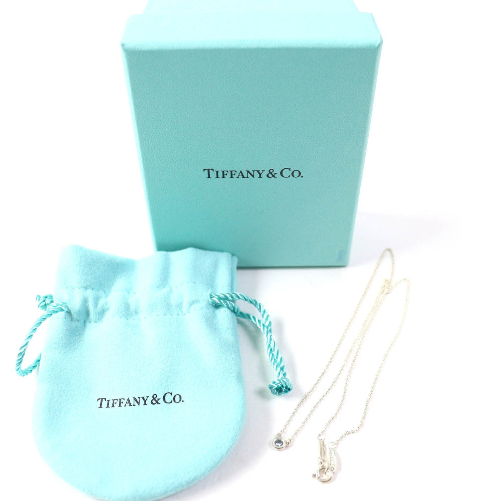TIFFANY&Co. Necklace Main: SV925, Part: Aquamarine Silver light blue El Saperetti Color by the yard Women Used Authentic