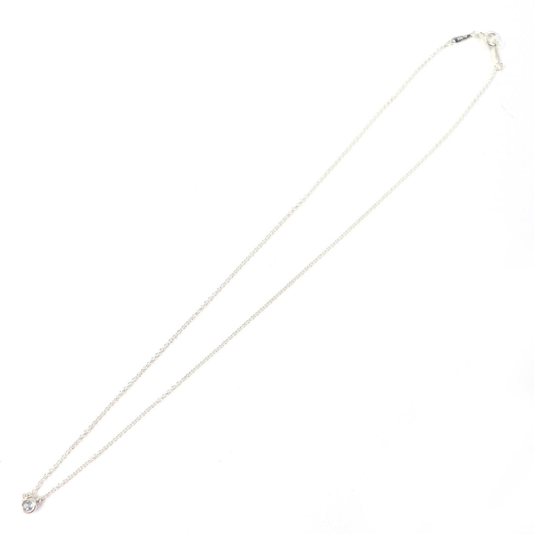TIFFANY&Co. Necklace Main: SV925, Part: Aquamarine Silver light blue El Saperetti Color by the yard Women Used Authentic