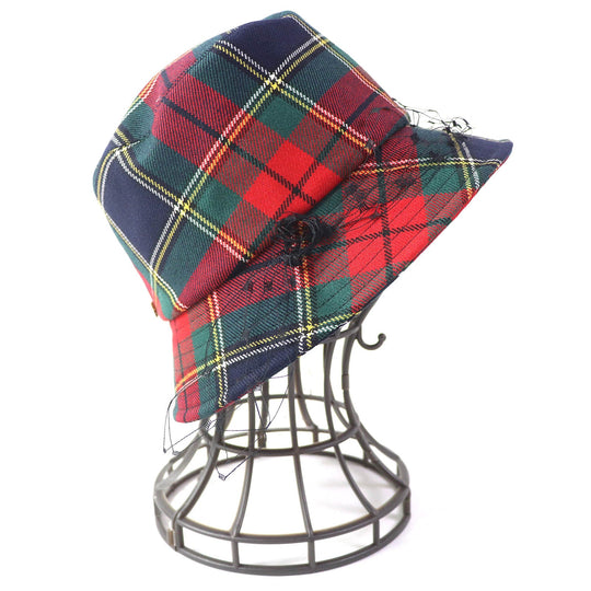 Christian Dior hat 95TDD923G107 Outer: 100% wool, Lining: 100% cotton, Trim: 100% nylon Red navy green Women 58 Used Authentic