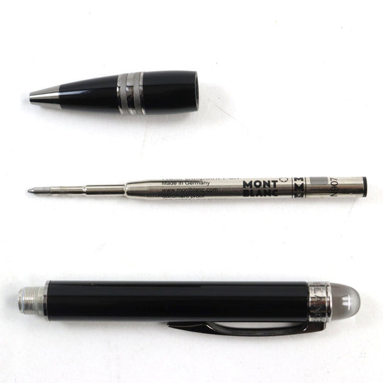 MONTBLANC Ballpoint pen Black Precious Rubbed Gin Black gun metallic Starwalker mens Used Authentic