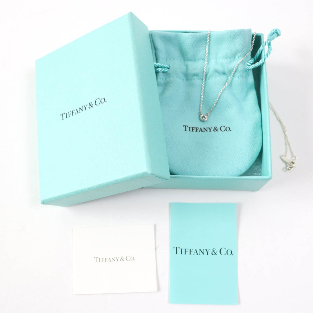 TIFFANY&Co. Necklace Main: AG925, Part: Aquamarine Silver light blue El Saperetti Color by the yard Women Used Authentic