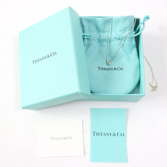 TIFFANY&Co. Necklace Main: AG925, Part: Aquamarine Silver light blue El Saperetti Color by the yard Women Used Authentic