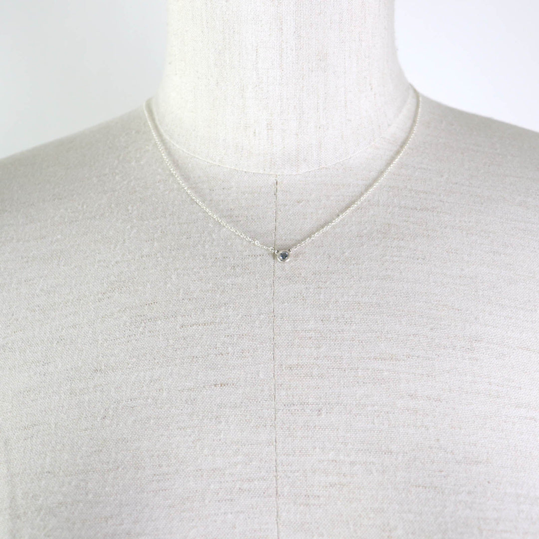 TIFFANY&Co. Necklace Main: AG925, Part: Aquamarine Silver light blue El Saperetti Color by the yard Women Used Authentic