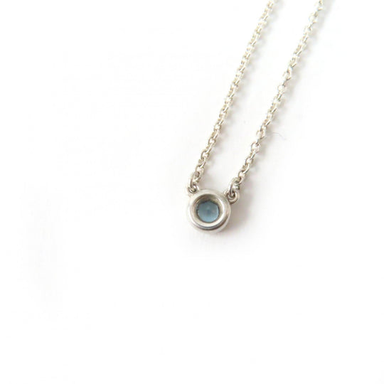 TIFFANY&Co. Necklace Main: AG925, Part: Aquamarine Silver light blue El Saperetti Color by the yard Women Used Authentic