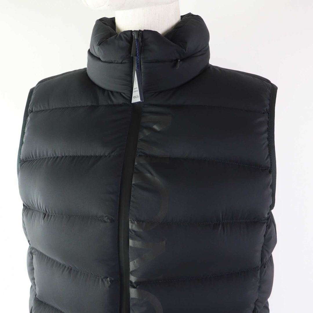 MONCLER Down vest Outer: 100% nylon, Lining: 100% nylon, Filling: 90% down, Filling: 10% feather black CENIS Women 2 Used Authentic