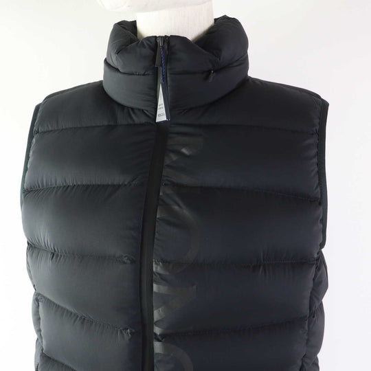 MONCLER Down vest Outer: 100% nylon, Lining: 100% nylon, Filling: 90% down, Filling: 10% feather black CENIS Women 2 Used Authentic